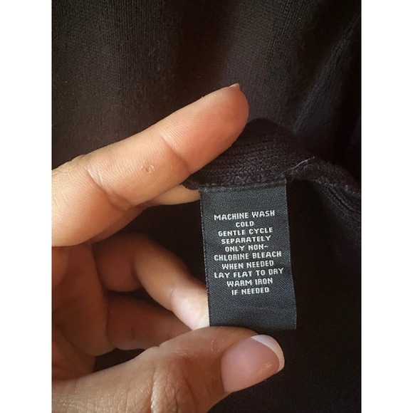 Polo Jeans Company Ralph Lauren Men's Quarter Zip Sweater Black XL Cotton - Picture 4 of 8